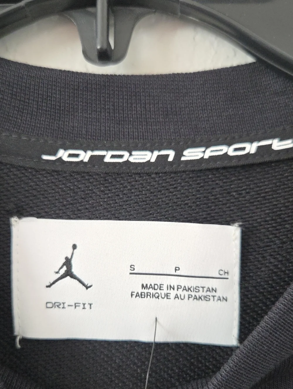 Mens Jordan Crewneck Sweatshirt Black Dri-fit New Basketball Shirt Active